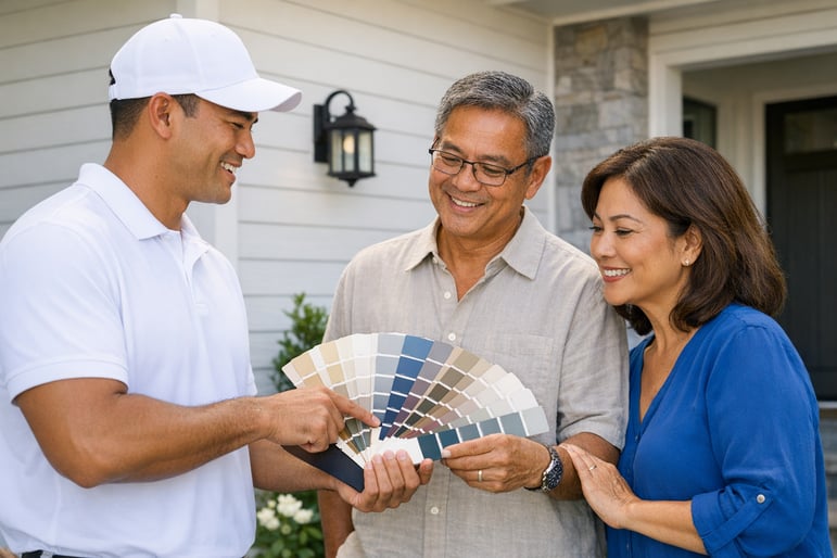 Hawaiian Paint Consultant Discussing Exterior Colors-3