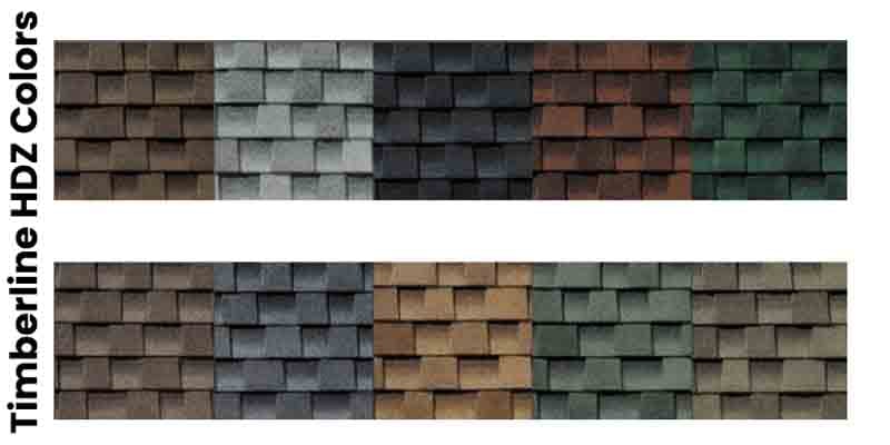 gaf-timberline-hdz-colors