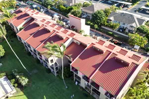 Maui commercial standing seam roof installation