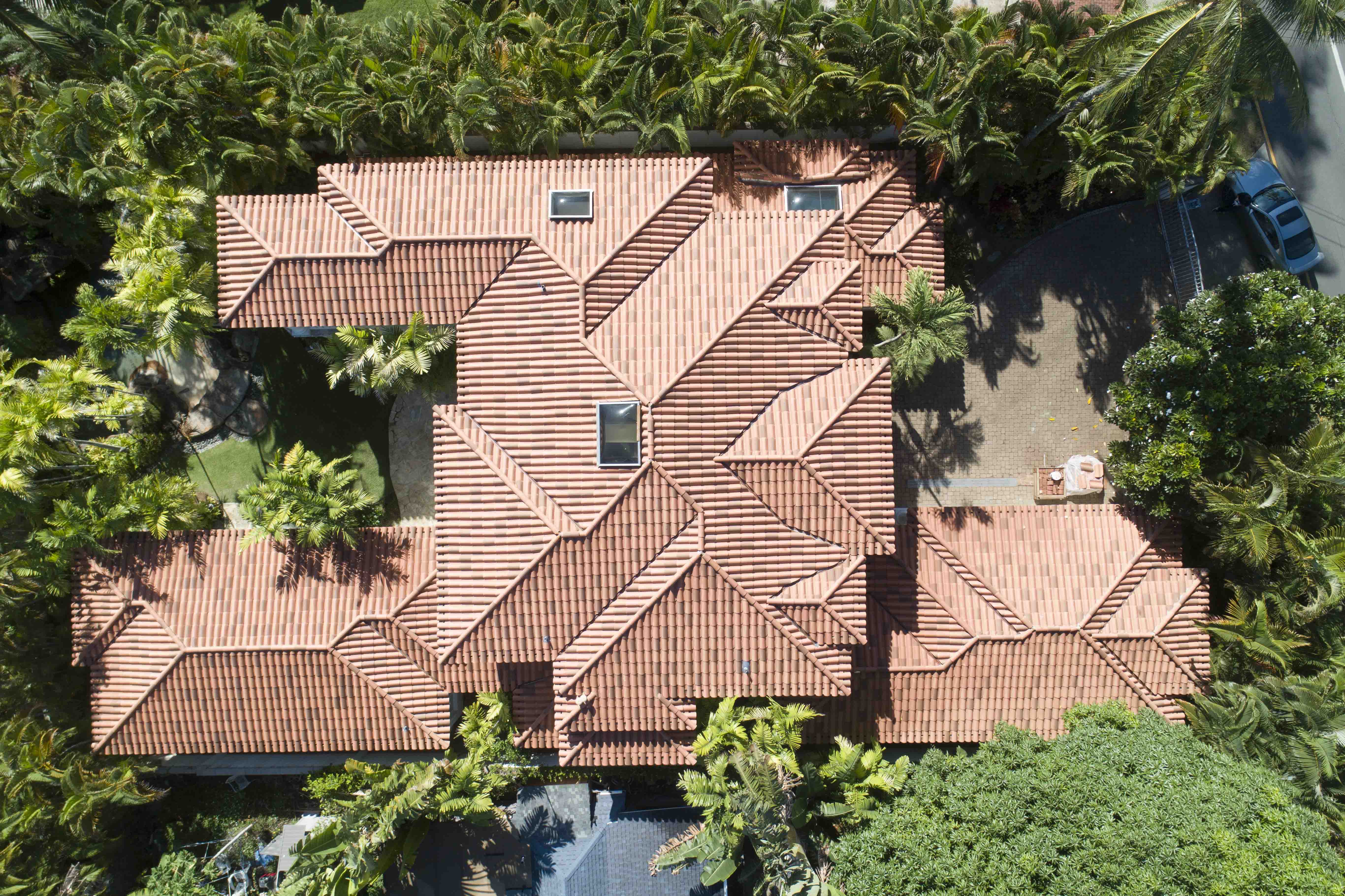 Aerial View - Kailua Roof Replacement