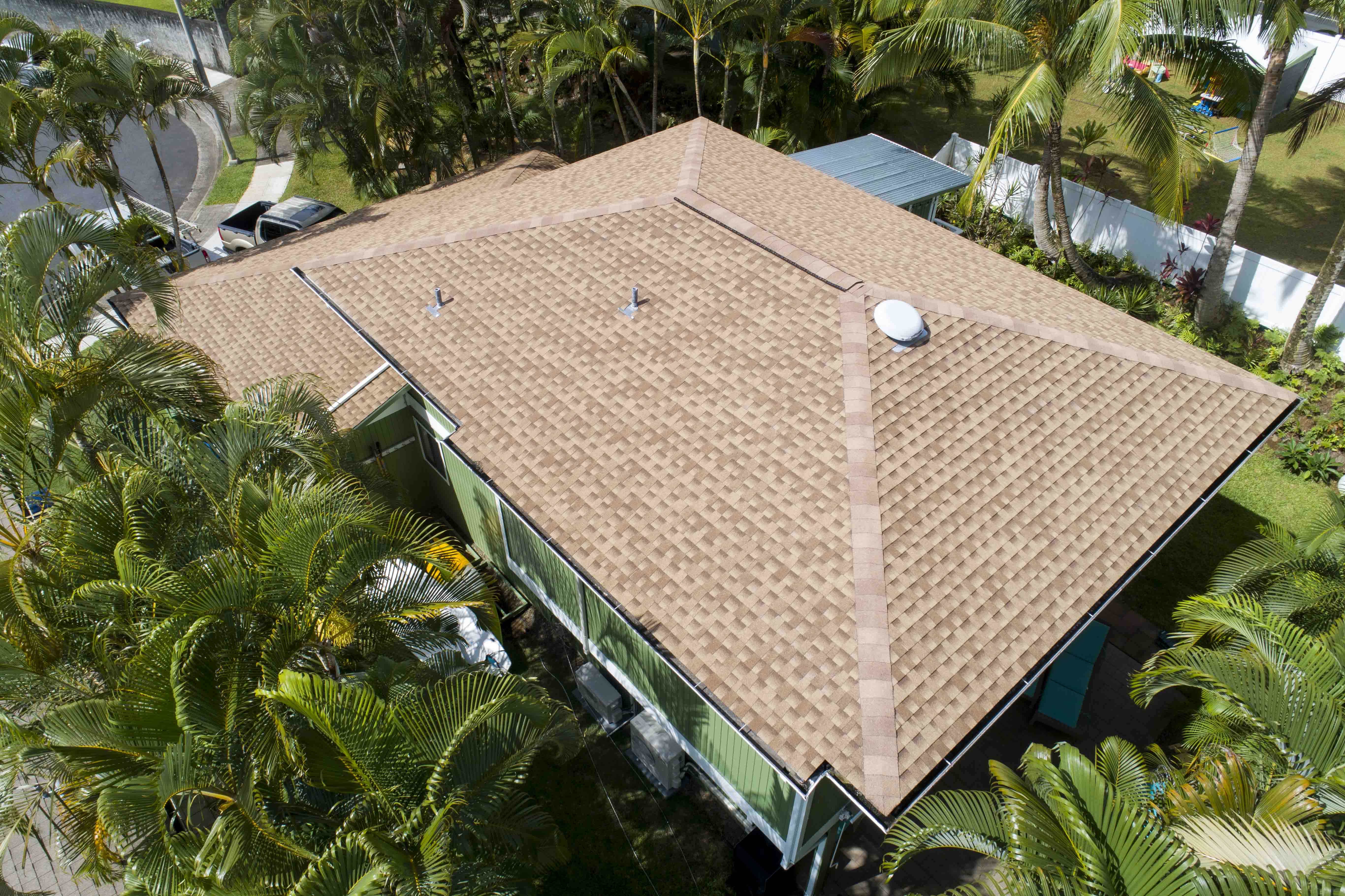 Aerial View, Kaneohe Roof Replacement